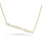 horizontal mixed shapes diamonds pendant necklace, in white diamonds and yellow gold <span class='visuallyhidden'>Call, text 323-404-2959 for shopping help.</span>